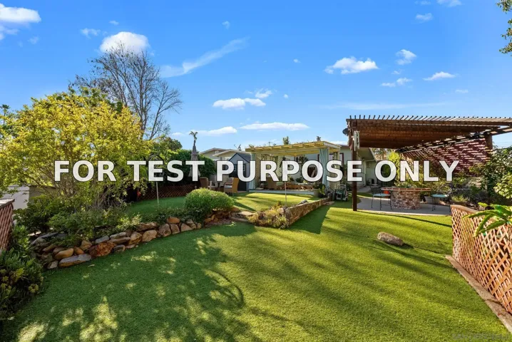 Demo/Test Data 5175 Benton Place, San Diego, Ca 92116