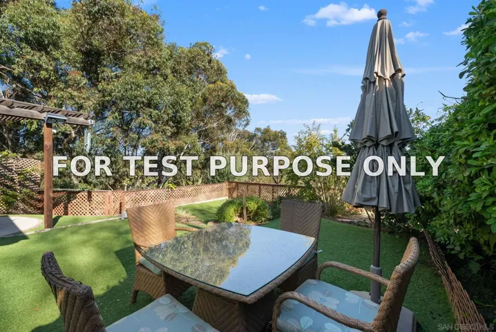 Demo/Test Data 5175 Benton Place, San Diego, Ca 92116