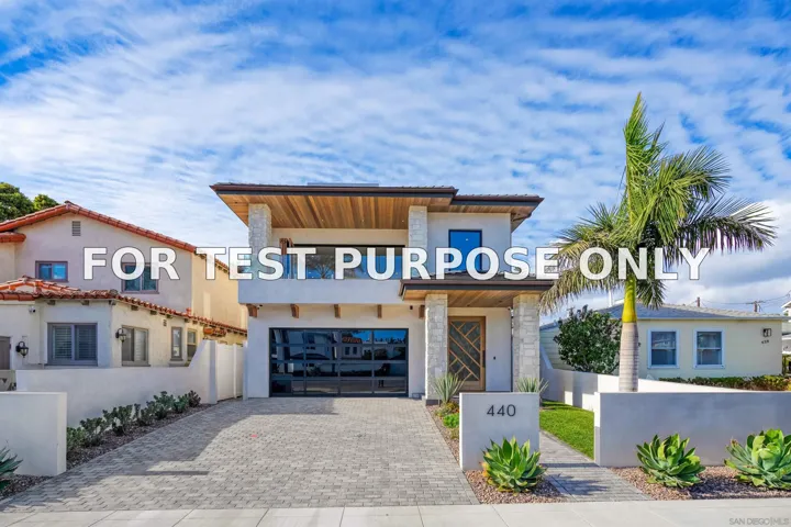 Demo/Test Data 440 Pomona Ave, Coronado, Ca 92118