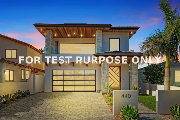 Demo/Test Data 440 Pomona Ave, Coronado, Ca 92118