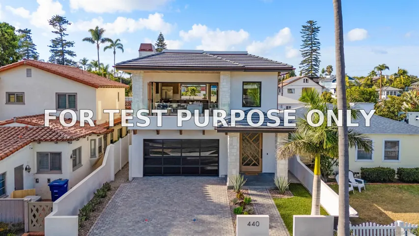 Demo/Test Data 440 Pomona Ave, Coronado, Ca 92118