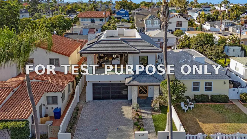 Demo/Test Data 440 Pomona Ave, Coronado, Ca 92118