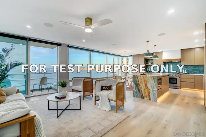 Demo/Test Data 1219 Coast Blvd Unit 3, La Jolla, Ca 92037