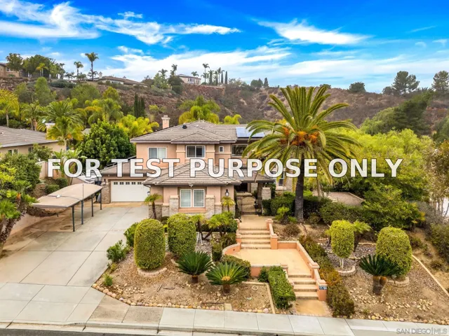 Demo/Test Data 11766 Treadwell Dr, Poway, Ca 92064