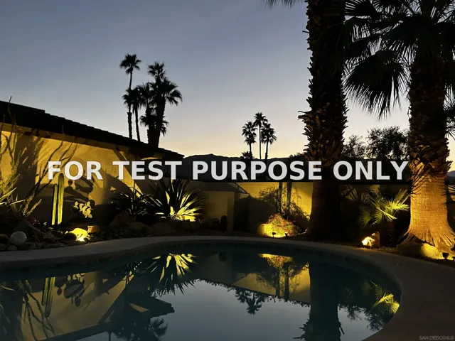 Demo/Test Data 142 Yale Dr., Rancho Mirage, Ca 92270