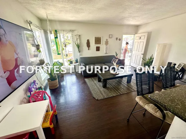 Demo/Test Data 4605 Voltaire Street, San Diego, Ca 92107