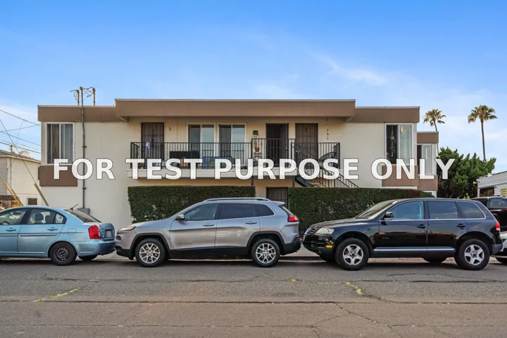 Demo/Test Data 4605 Voltaire Street, San Diego, Ca 92107