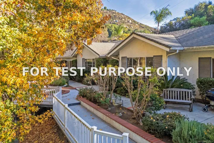 Demo/Test Data 29448 Costalota, Valley Center, Ca 92082