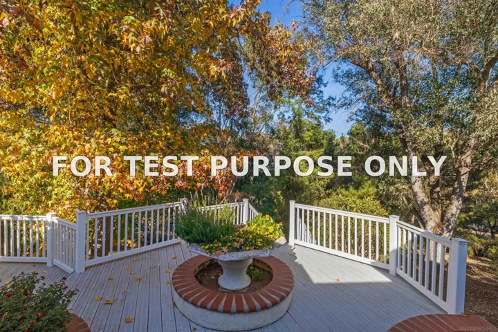 Demo/Test Data 29448 Costalota, Valley Center, Ca 92082