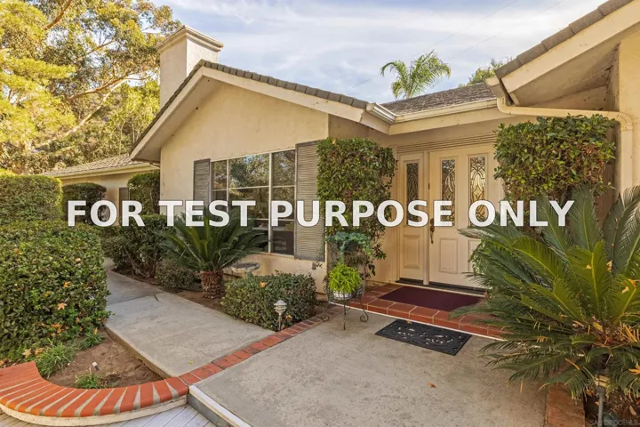 Demo/Test Data 29448 Costalota, Valley Center, Ca 92082