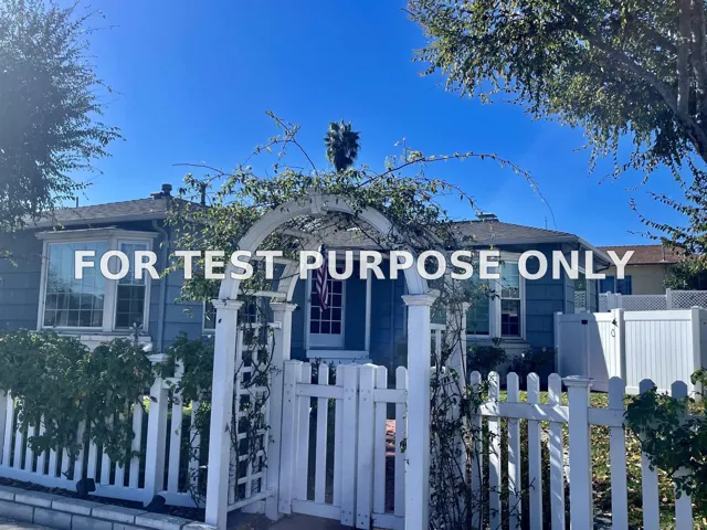 Demo/Test Data 4894 Garfield St, La Mesa, Ca 91941