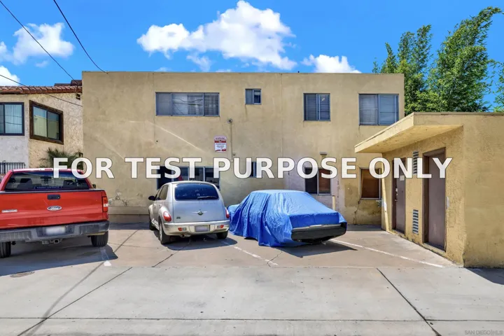 Demo/Test Data 4557 33rd St Unit 3, San Diego, Ca 92116
