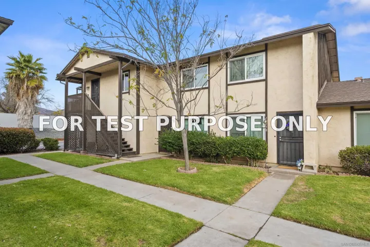 Demo/Test Data 10158 Carefree Drive, Santee, Ca 92071