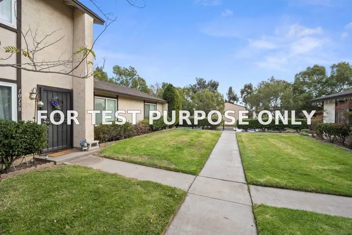 Demo/Test Data 10158 Carefree Drive, Santee, Ca 92071