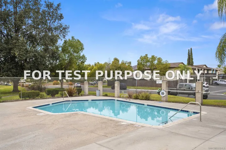 Demo/Test Data 10158 Carefree Drive, Santee, Ca 92071