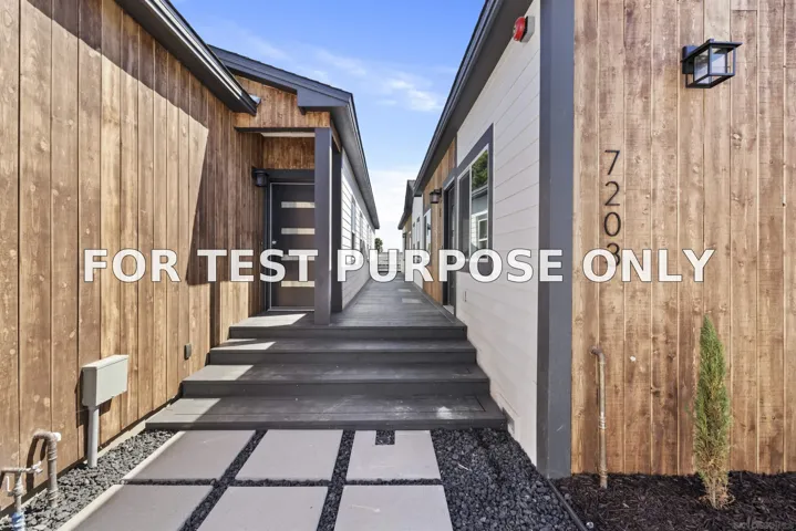 Demo/Test Data 7201 Amherst St, La Mesa, Ca 91942