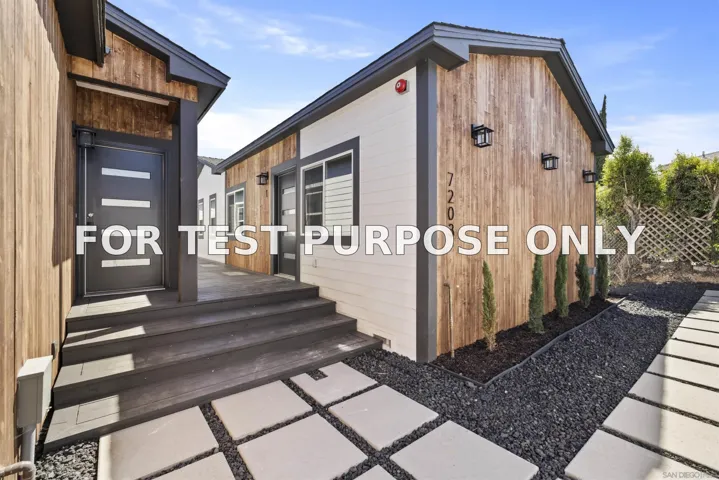 Demo/Test Data 7201 Amherst St, La Mesa, Ca 91942