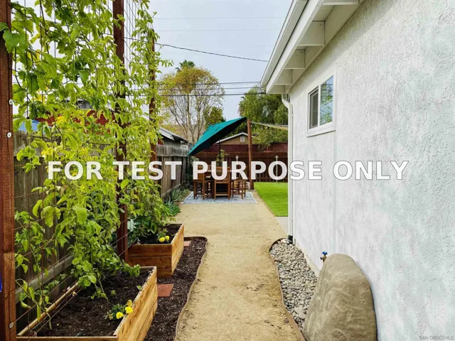 Demo/Test Data 5052-5054 35th Street, San Diego, Ca 92116