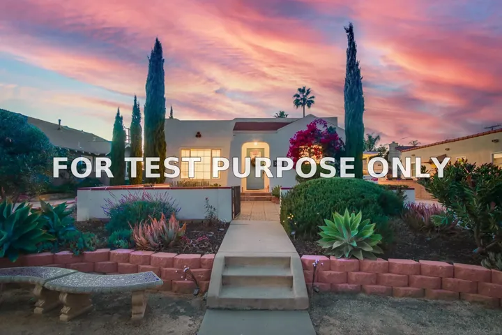 Demo/Test Data 5052-5054 35th Street, San Diego, Ca 92116