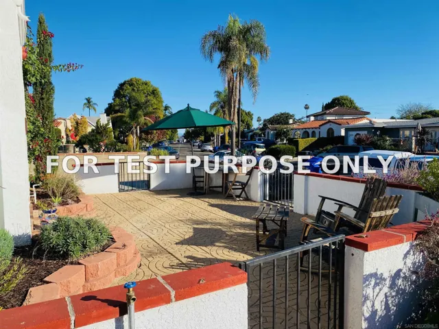 Demo/Test Data 5052-5054 35th Street, San Diego, Ca 92116