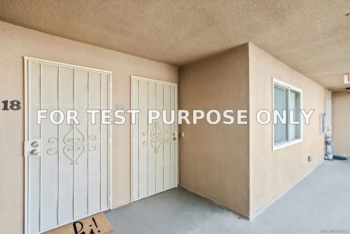 Demo/Test Data 1205 Colusa St Unit 18, San Diego, Ca 92110