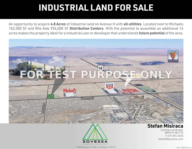Demo/Test Data 3995 W Avenue H, Lancaster, Ca 93536