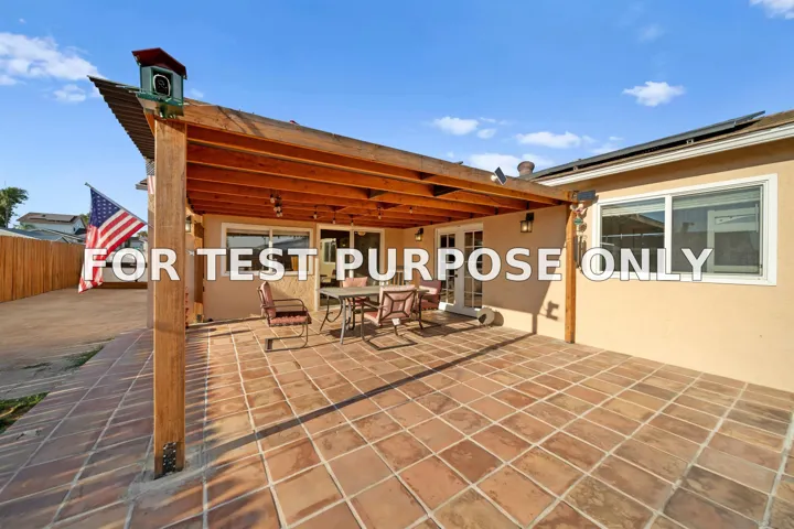 Demo/Test Data 501 Danny St, El Cajon, Ca 92021