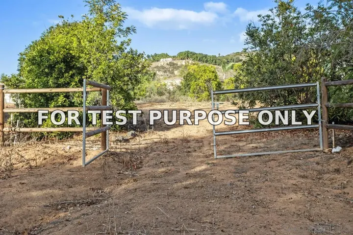 Demo/Test Data 7234 Via Mariposa Sur, Bonsall, Ca 92003