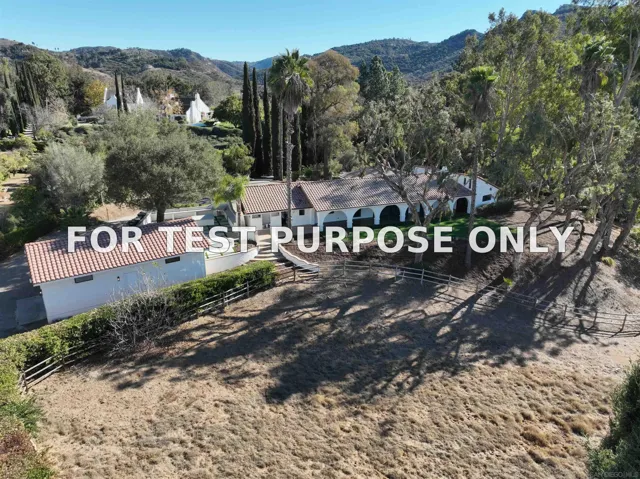 Demo/Test Data 7234 Via Mariposa Sur, Bonsall, Ca 92003