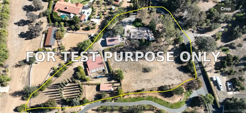 Demo/Test Data 7234 Via Mariposa Sur, Bonsall, Ca 92003
