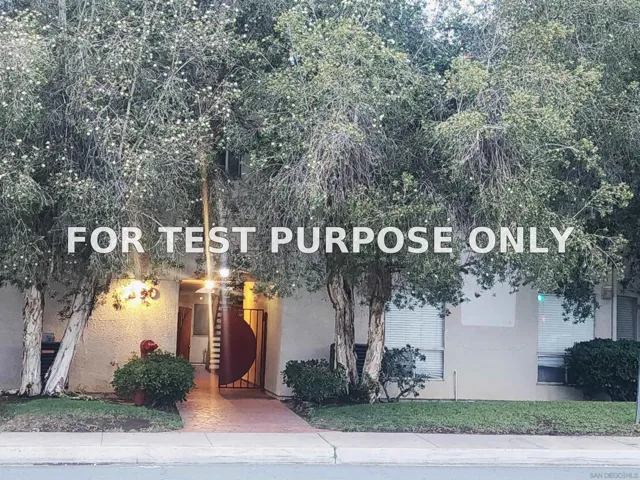 Demo/Test Data 390 E Madison Ave #h Unit H, El Cajon, Ca 92020