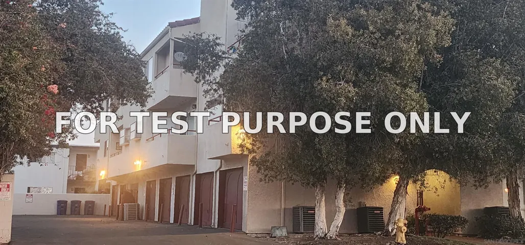 Demo/Test Data 390 E Madison Ave #h Unit H, El Cajon, Ca 92020