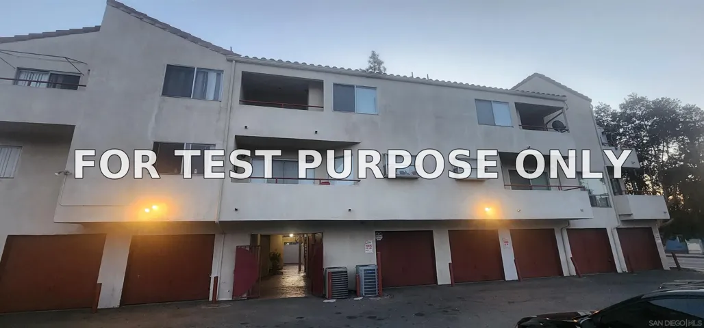 Demo/Test Data 390 E Madison Ave #h Unit H, El Cajon, Ca 92020