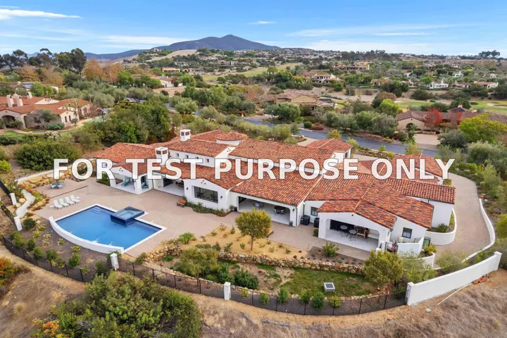 Demo/Test Data 8128 Run Of The Knolls, San Diego, Ca 92127