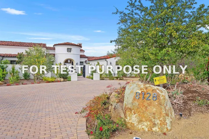 Demo/Test Data 8128 Run Of The Knolls, San Diego, Ca 92127