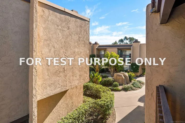 Demo/Test Data 9415 Gold Coast Dr Unit B7, San Diego, Ca 92126