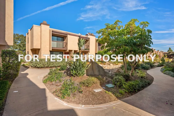 Demo/Test Data 9415 Gold Coast Dr Unit B7, San Diego, Ca 92126