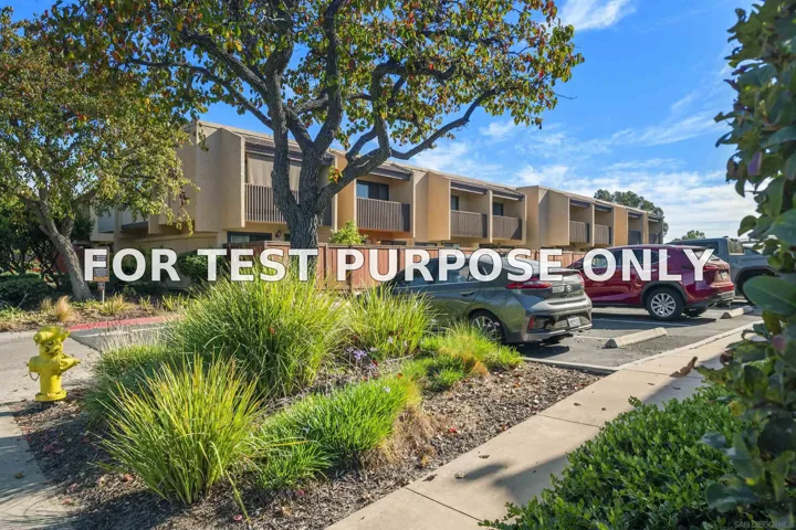 Demo/Test Data 9415 Gold Coast Dr Unit B7, San Diego, Ca 92126