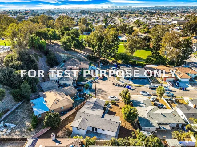 Demo/Test Data 441 Detroit Place, San Diego, Ca 92114
