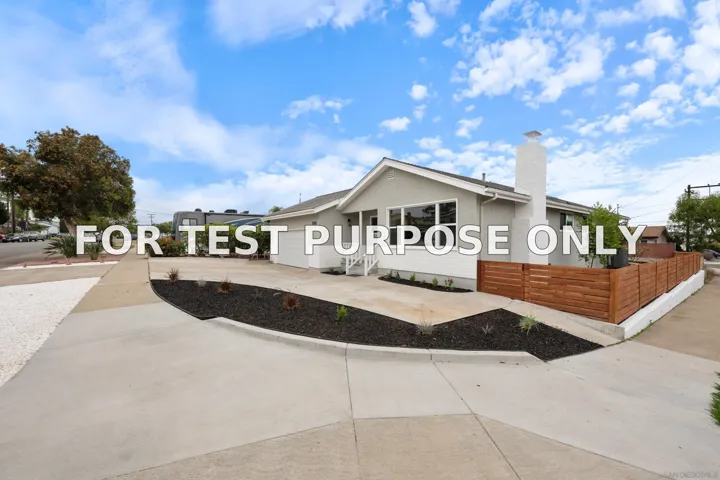 Demo/Test Data 3988 Ashford St, San Diego, Ca 92111
