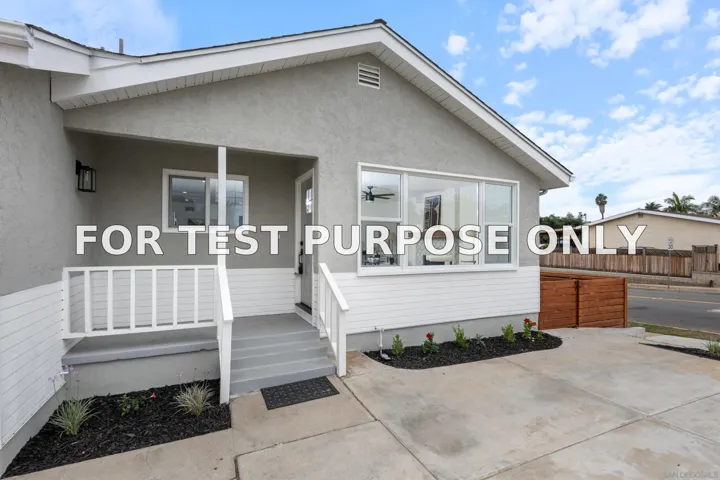 Demo/Test Data 3988 Ashford St, San Diego, Ca 92111