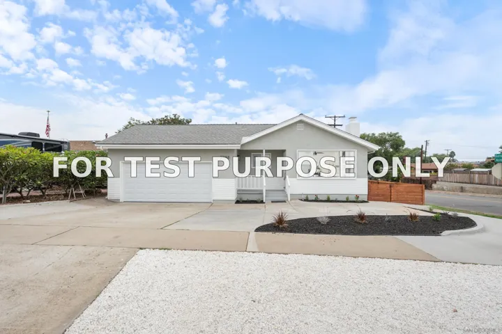 Demo/Test Data 3988 Ashford St, San Diego, Ca 92111