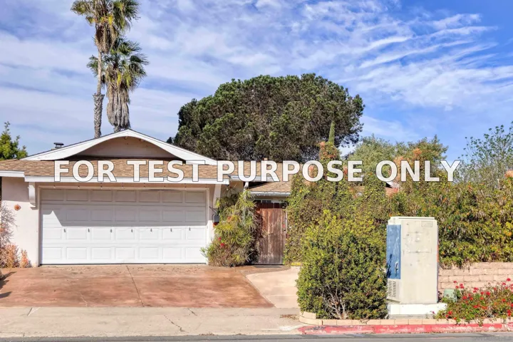 Demo/Test Data 4490 Appleton, San Diego, Ca 92117
