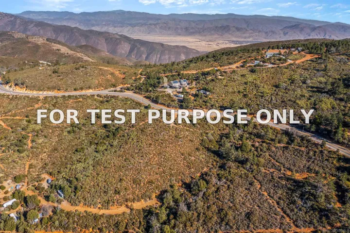 Demo/Test Data 0 Highway 79 Unit 1, Julian, Ca 92036