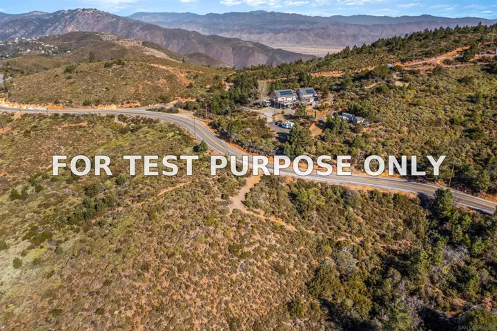 Demo/Test Data 0 Highway 79 Unit 1, Julian, Ca 92036