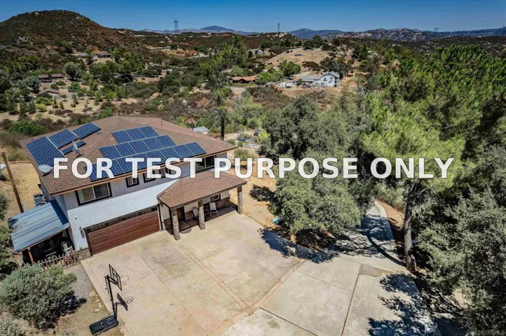 Demo/Test Data 20591 Sycamore Springs Rd, Jamul, Ca 91935
