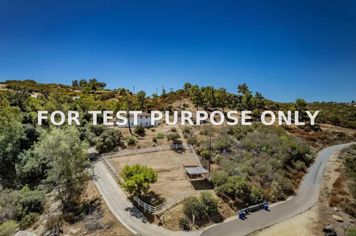 Demo/Test Data 20591 Sycamore Springs Rd, Jamul, Ca 91935
