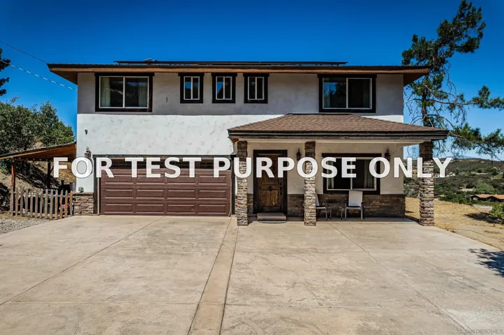 Demo/Test Data 20591 Sycamore Springs Rd, Jamul, Ca 91935