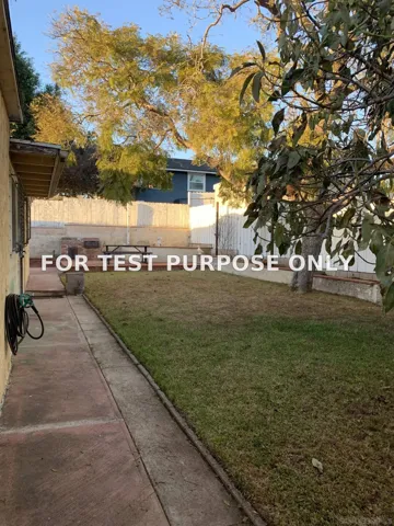 Demo/Test Data 1385 Fourth Avenue, Chula Vista, Ca 91911