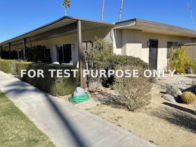 Demo/Test Data 3189 W Club Cir, Borrego Springs, Ca 92004